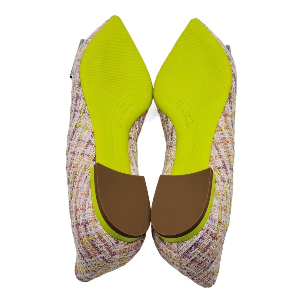 Roger Vivier Gommettine Ball Woven Ballet Flats in Purple White Lime $950 - Picture 6 of 7